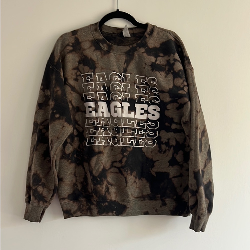 Eagles Graphic Tie-Dye Sweater